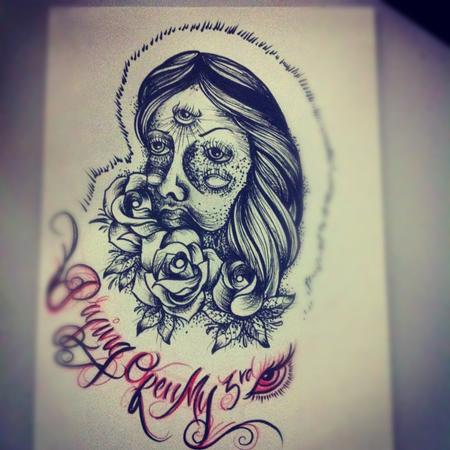 Tattoos - The 5 Eyed Lady - 65058